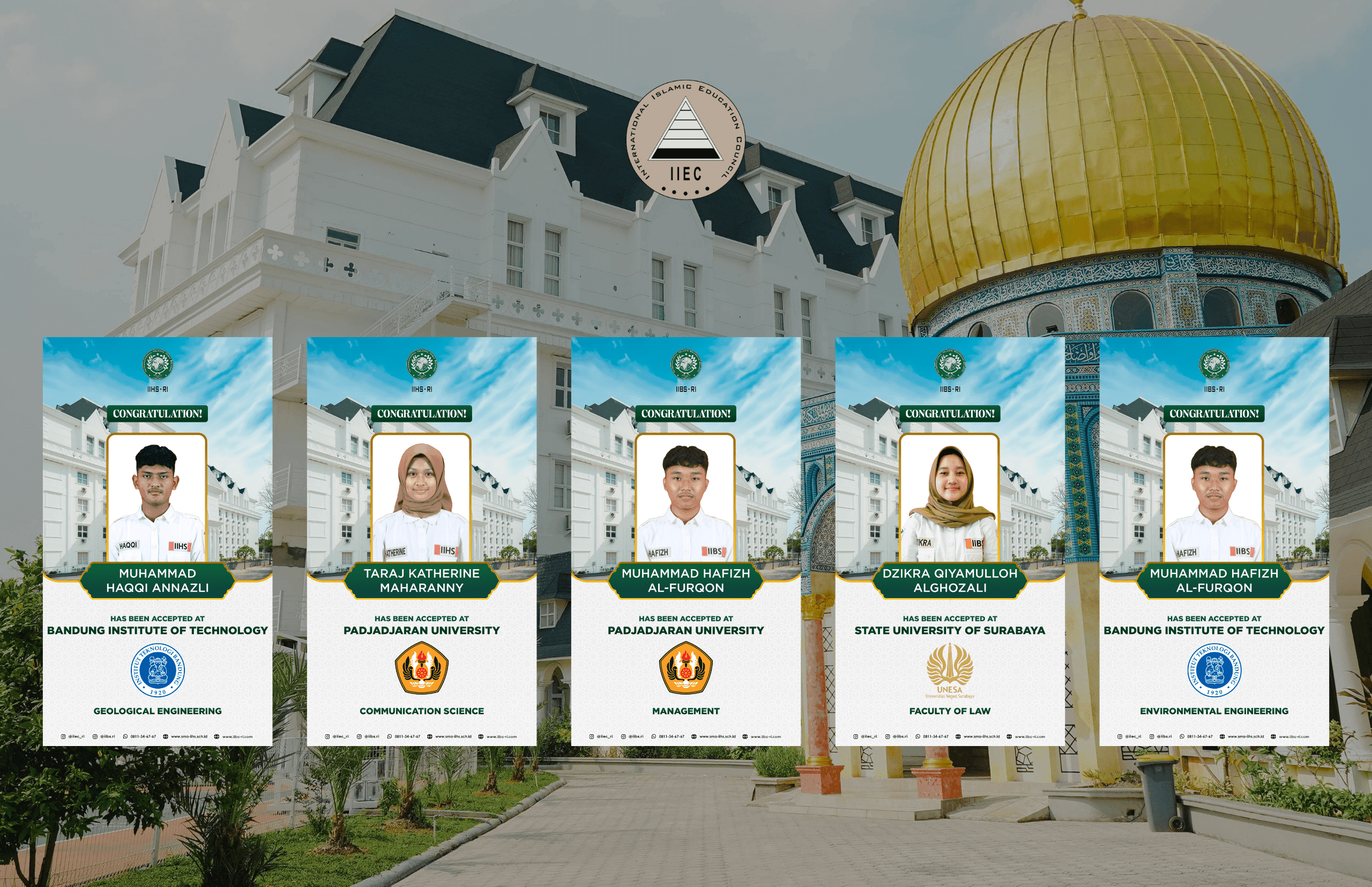 Congratulation! Siswa-Siswi SMA IIEC Melangkah ke Perguruan Tinggi Negeri