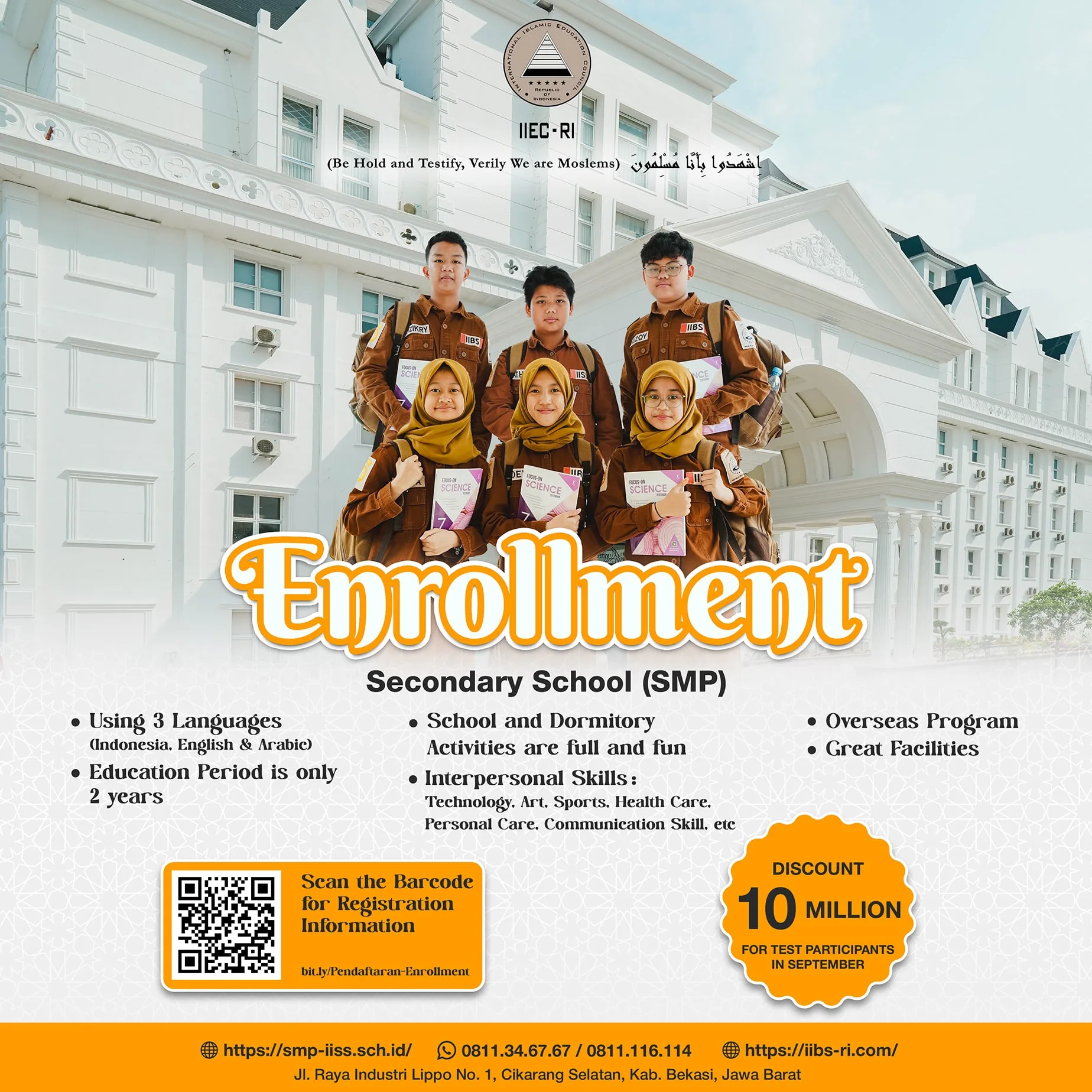 Penerimaan Peserta Didik Baru IIEC-RI (SMP-IISS) 20262027